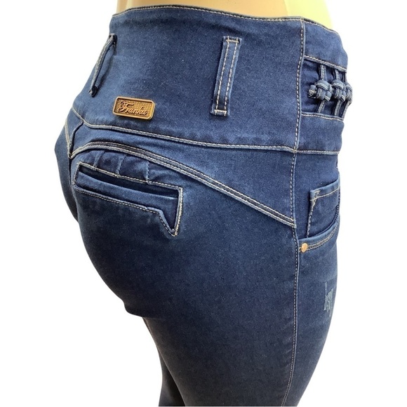 Franka Colombian Butt Lifting Capri Jean FR008 New With Tags - Picture 5 of 7